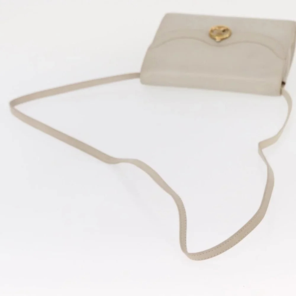 Authentic CELINE Shoulder Bag Leather Ivory Gold - Picture 14 of 16